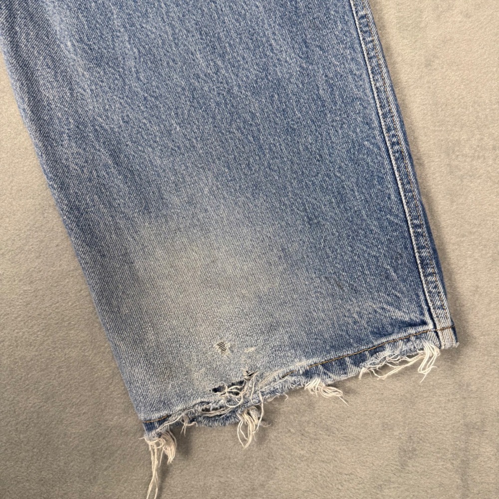 90s Tommy Hilfiger Carpenter Jeans Mens 33x32 Light Distressed 90s Baggy Skater - Picture 13 of 14